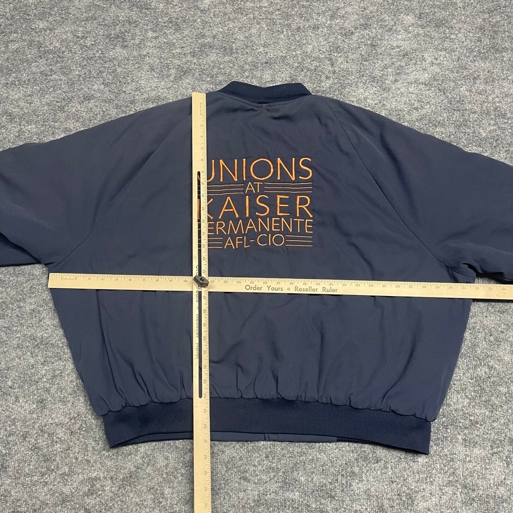 Vintage Union Line Jacket Men 3XL Blue Bomber Kaiser Permanente Trainer Made USA - Picture 9 of 11
